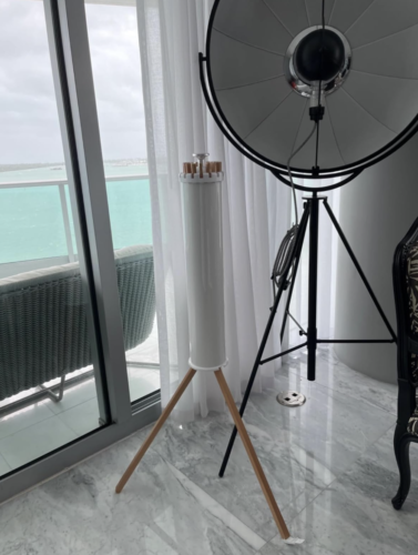 Bamboo Laundry Drying Rack with 16 Rotatable Arms photo review